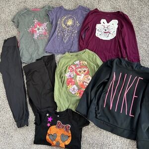 Kids Girls Clothing Bundle Tops Pants Nike American Girl Justice Halloween